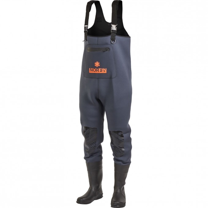 Полукомбинезон забродный NORFIN SHADOW NEOPRENE BOOTFOOT р.44-L с сапогами 83500-44-L